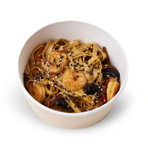 Вок с креветкой